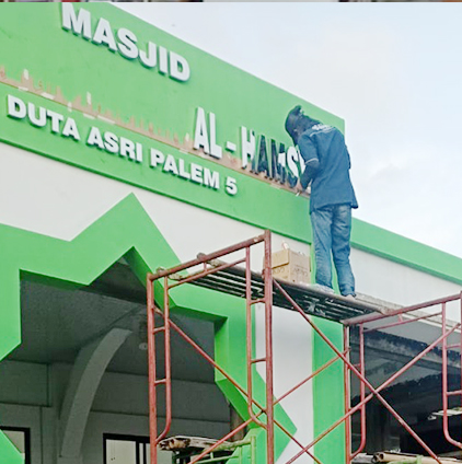 Proses Pemasangan Letter